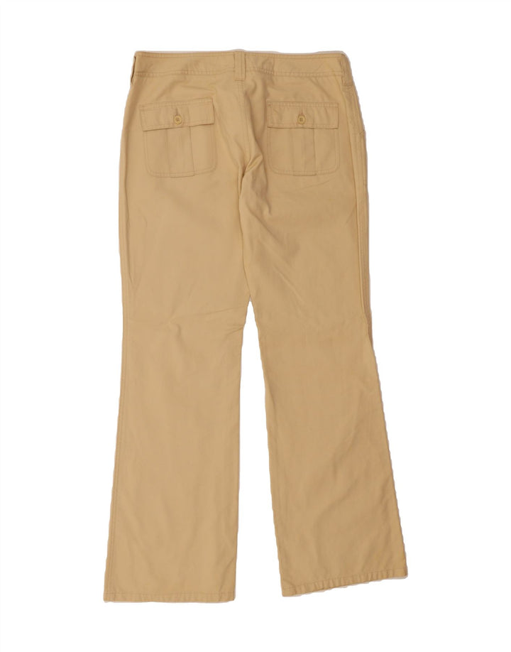 BENETTON Womens Bootcut Casual Trousers W32 L32 Yellow Cotton Vintage Benetton and Second-Hand Benetton from Messina Hembry 