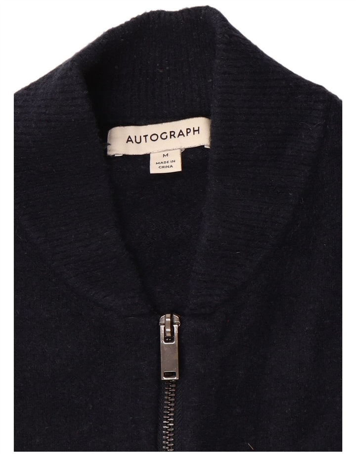 Marks & Spencer Herre Autograph Cardigan Sweater Medium Navy Blue