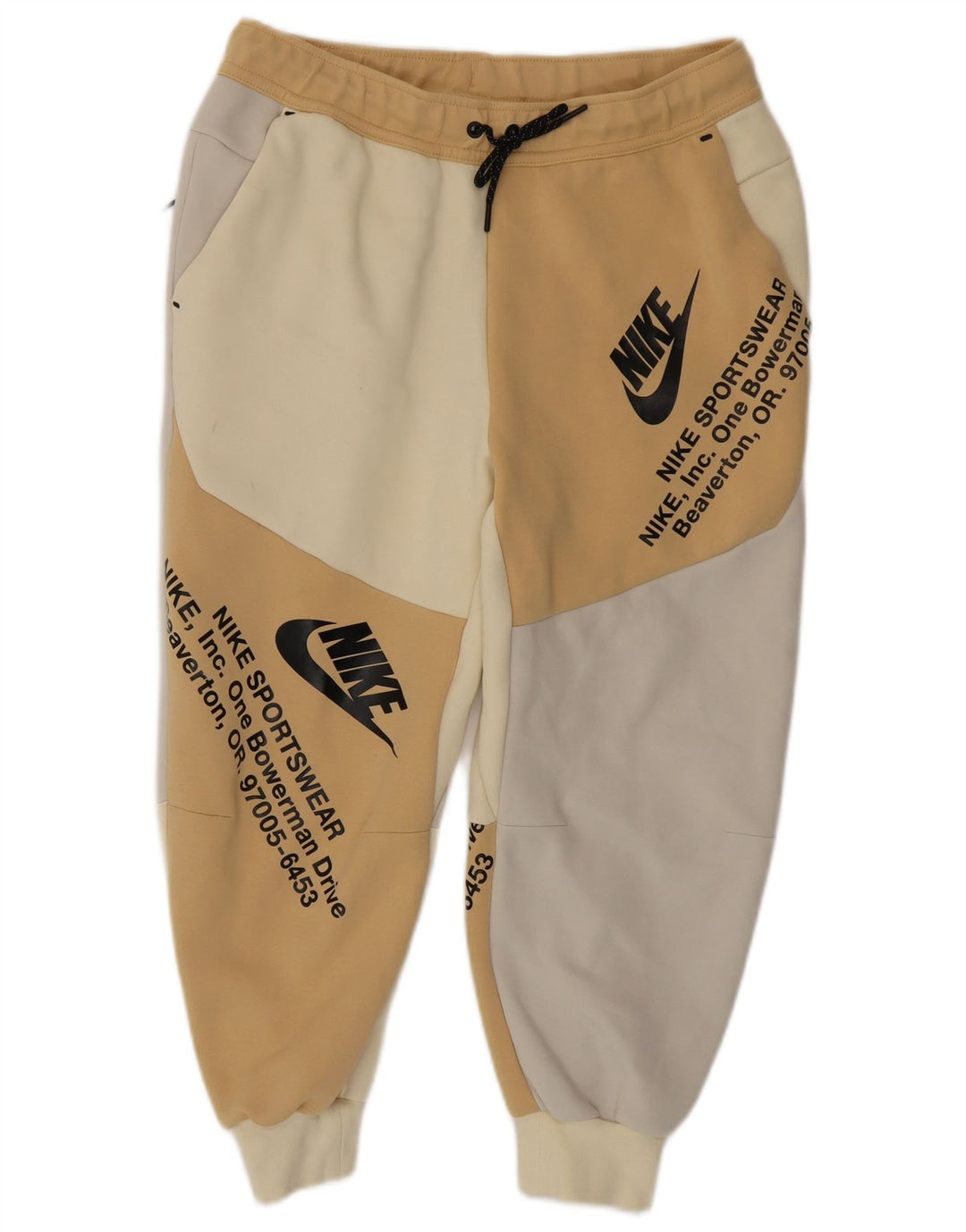 Nike Herre Grafisk Capri træningsdragt Bukser Joggers Medium Beige Colourblock