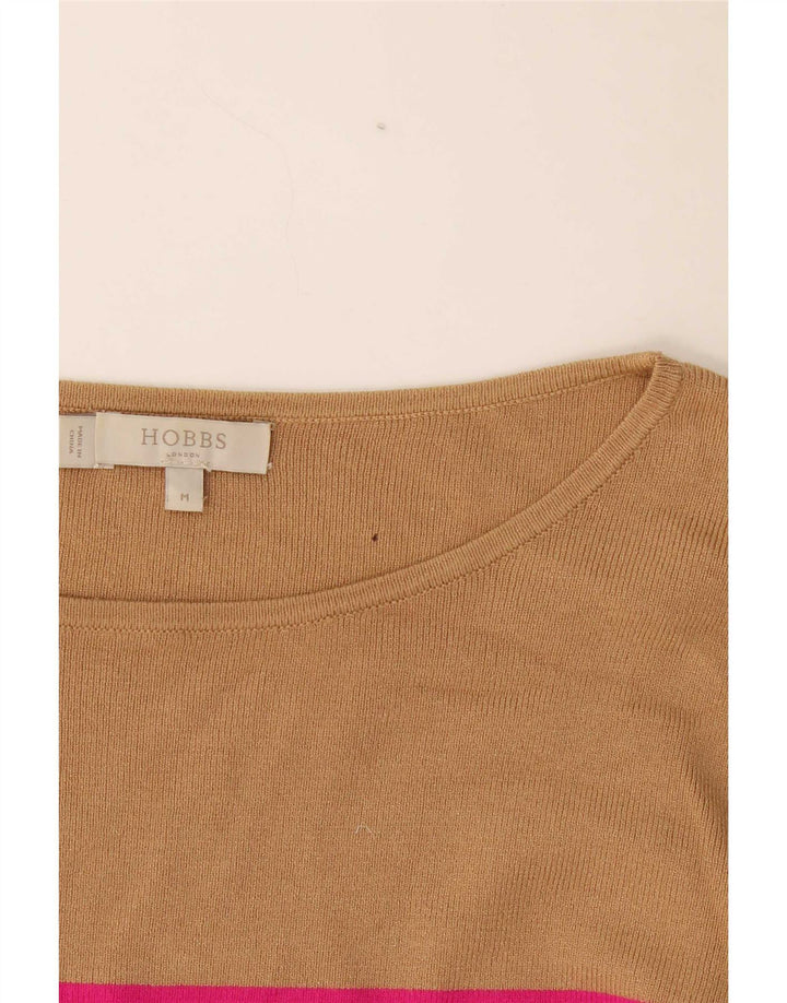 Hobbs Dame Boat Neck Jumper Sweater UK 14 Medium Flerfarvet