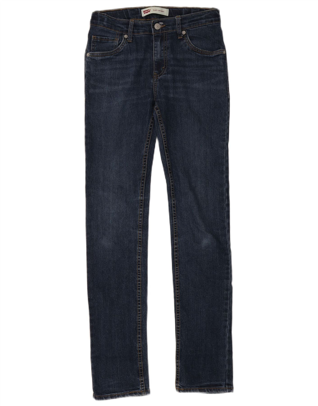 LEVI'S Girls 510 Skinny Jeans 15-16 år W29 L30 Marineblå Bomuld