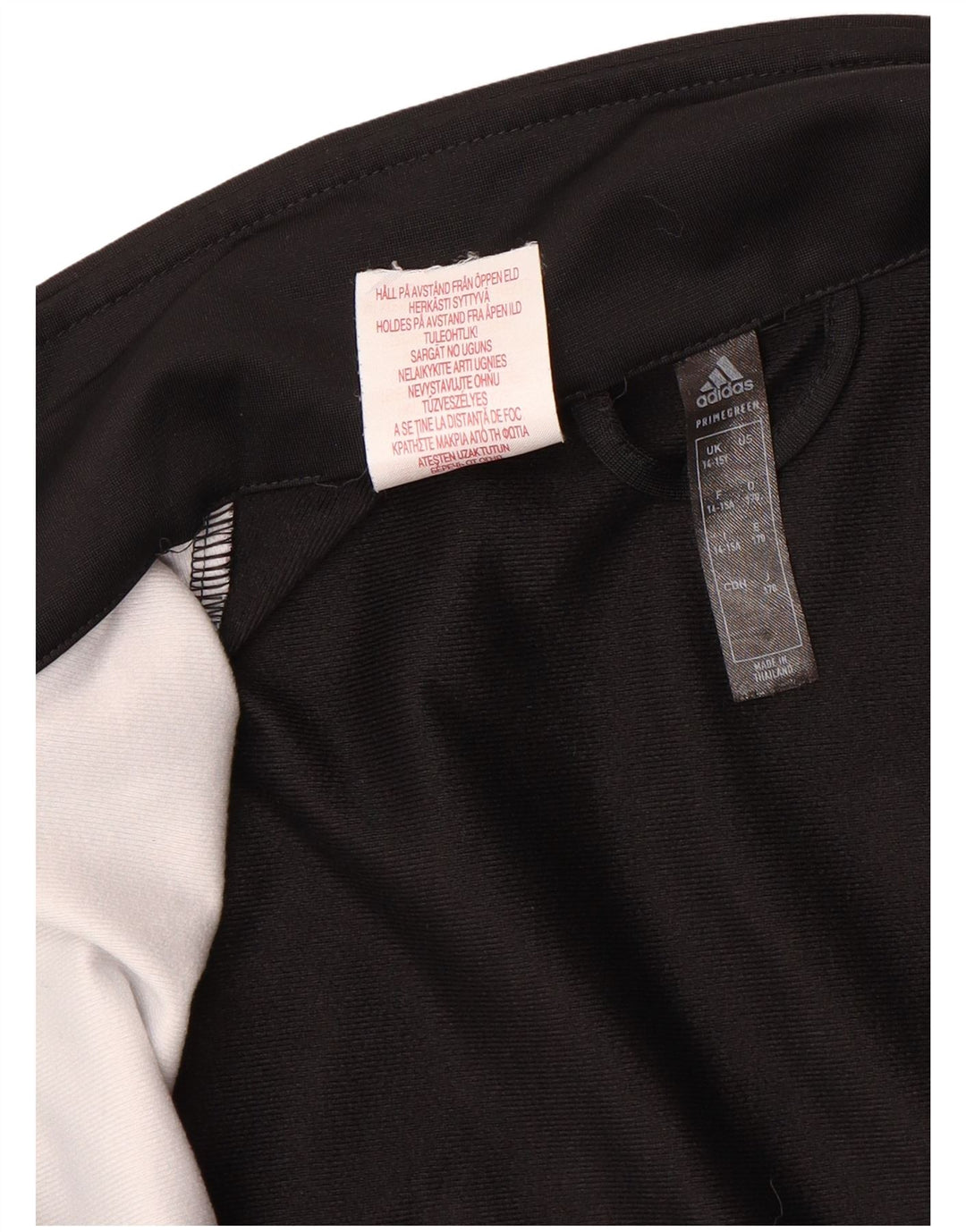 ADIDAS Træningsdragt til drenge Topjakke 14-15 år Sort Colourblock