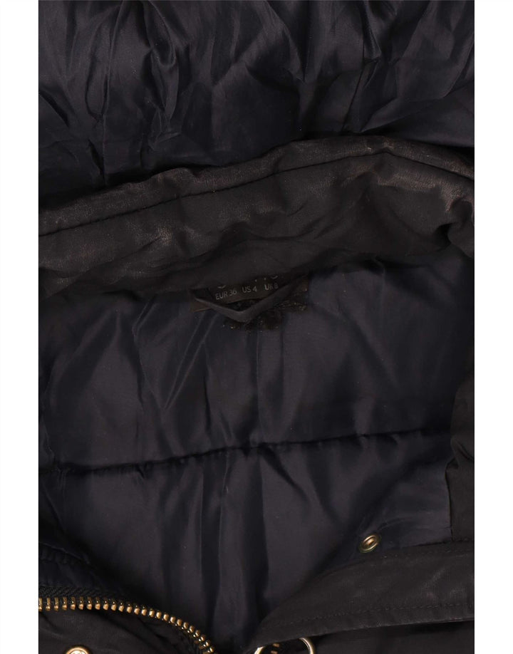 Topshop, polstret jakke til kvinder, UK 8 Lille marineblå polyester