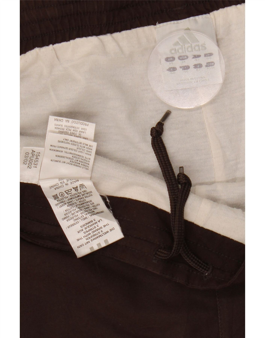 ADIDAS Træningsdragtsbukser til kvinder UK 14 Medium Brun Polyester