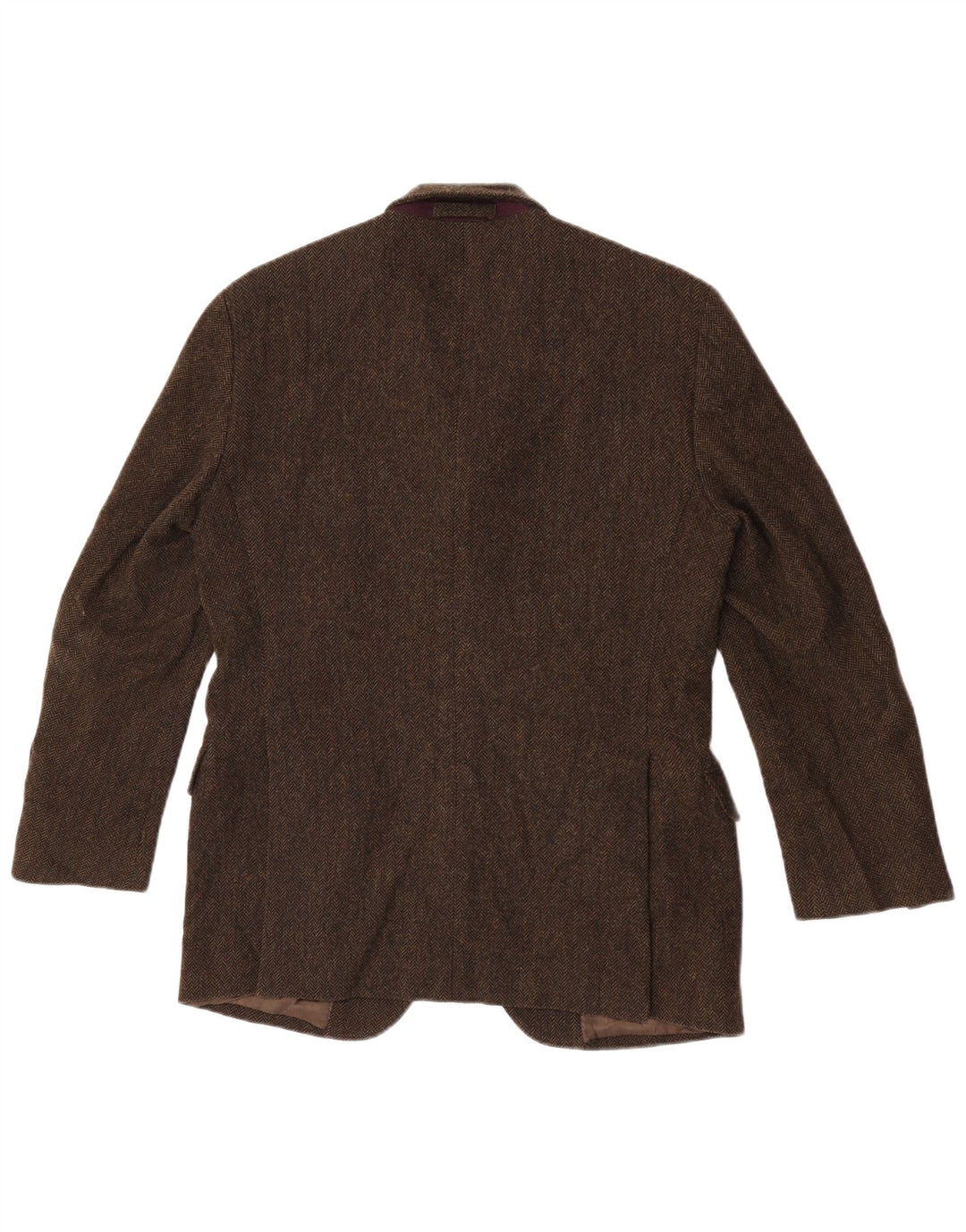 Massimo Dutti Herre 3-knaps blazerjakke EU 48 Medium Khaki Sildeben