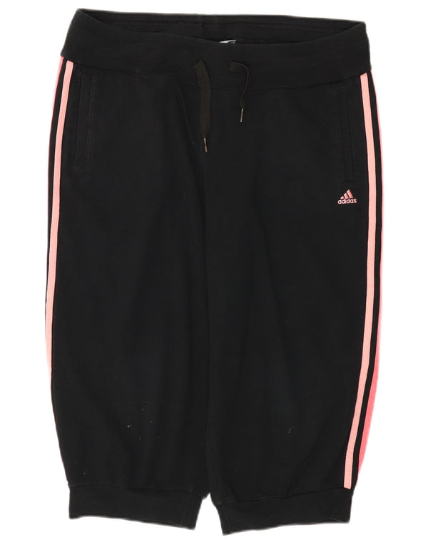 ADIDAS Womens Climalite træningsdragt Bukser Joggers UK 16/18 Large Black