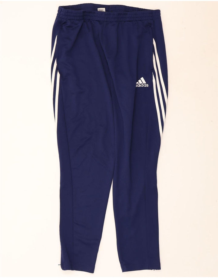 ADIDAS Herre Climalite træningsdragt bukser XL marineblå polyester