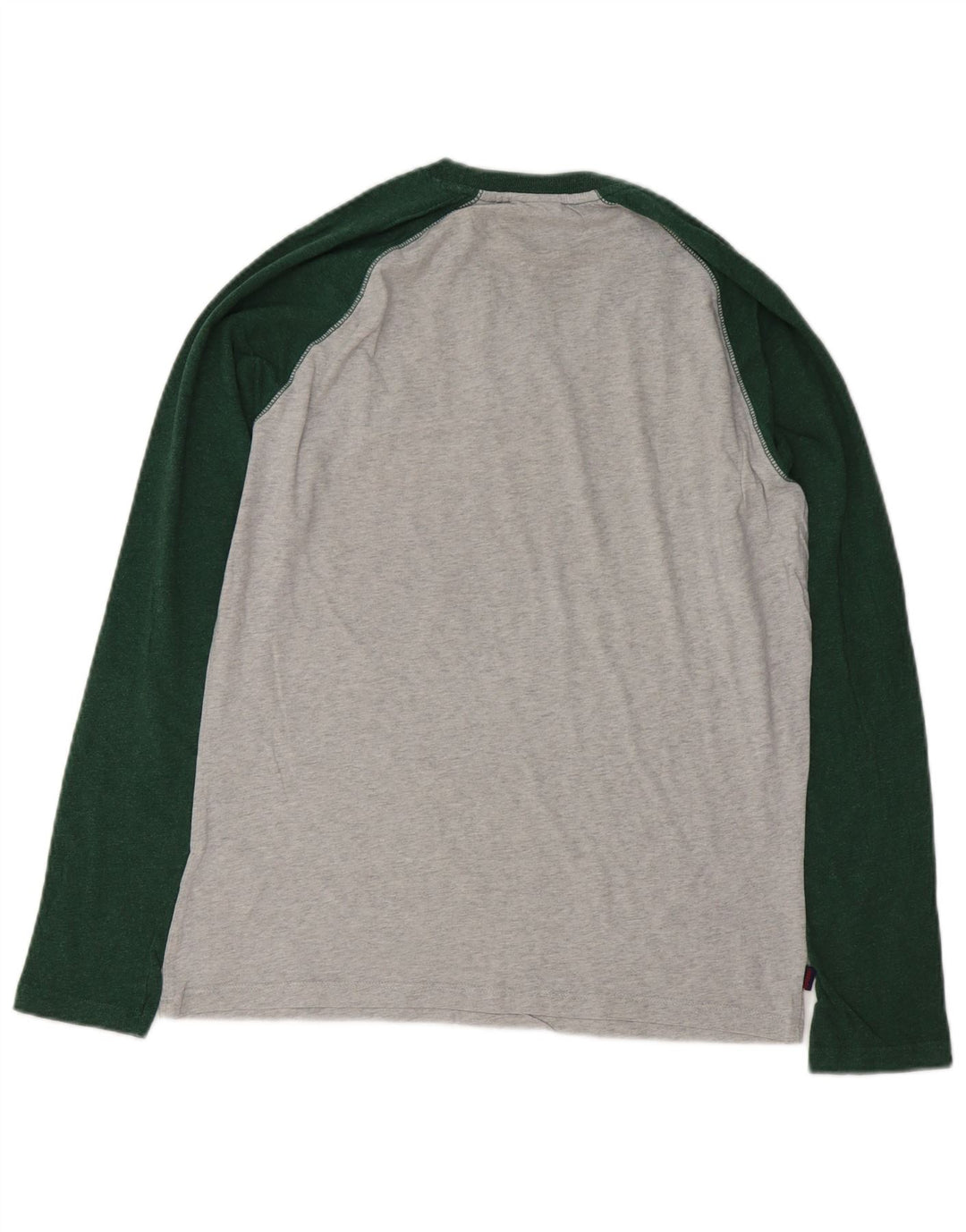 SUPERDRY Herre Top Langærmet Medium Grey Colourblock Bomuld