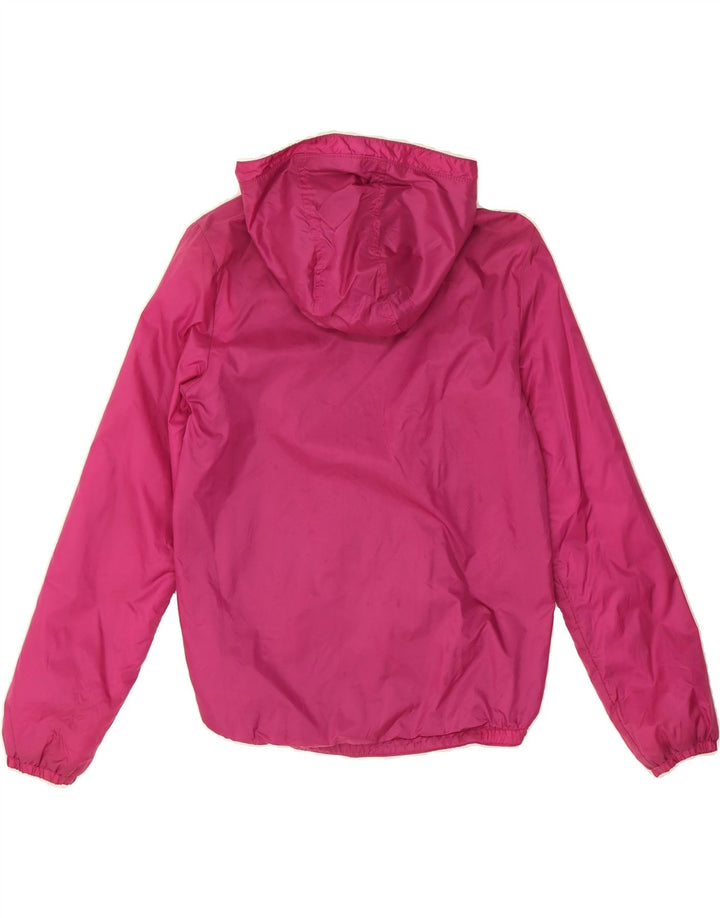 BENETTON Girls Hooded Rain Jacket 13-14 Years Pink Vintage Benetton and Second-Hand Benetton from Messina Hembry 