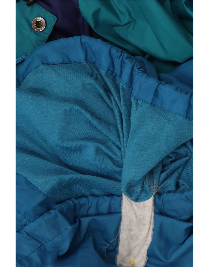 Campagnolo Regnjakke med hætte til mænd UK 42 XL Blå Colourblock Polyester