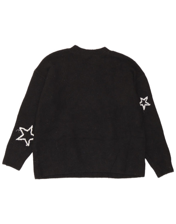 Marks & Spencer Dame sweater med rund hals DK 14 Medium Sort