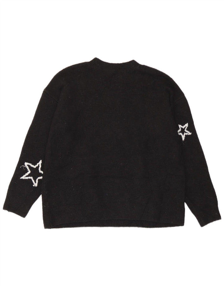 Marks & Spencer Dame sweater med rund hals DK 14 Medium Sort