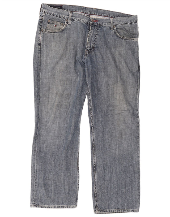 Tommy Hilfiger Straight Jeans til mænd W38 L30 Blå Bomuld