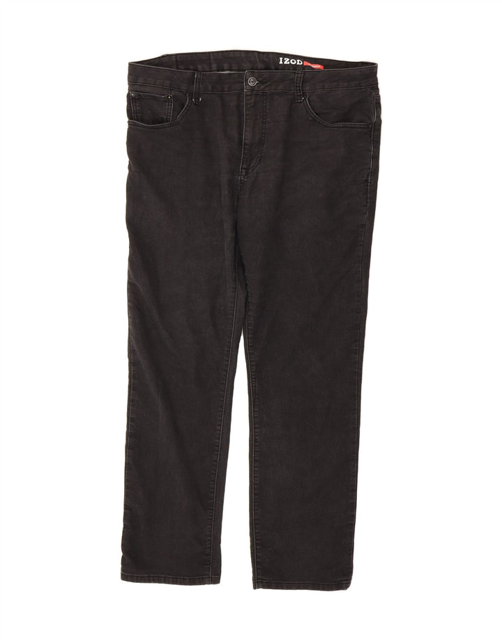 IZOD Mens Regular Fit Straight Jeans W40 L31 Black Vintage Izod and Second-Hand Izod from Messina Hembry 