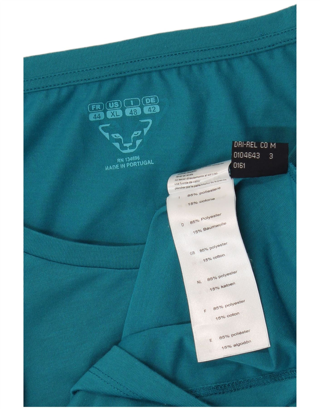 Dynafit Dame Grafisk T-Shirt Top UK 18 XL Blå Polyester