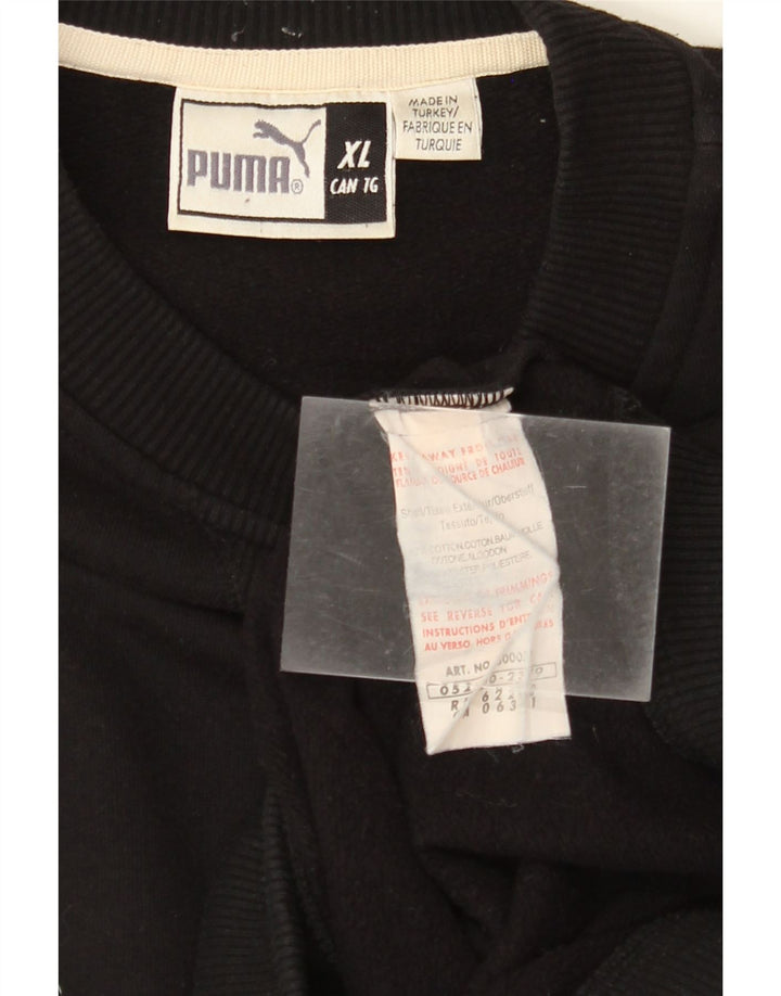 PUMA Sweatshirt til mænd XL Sort bomuld