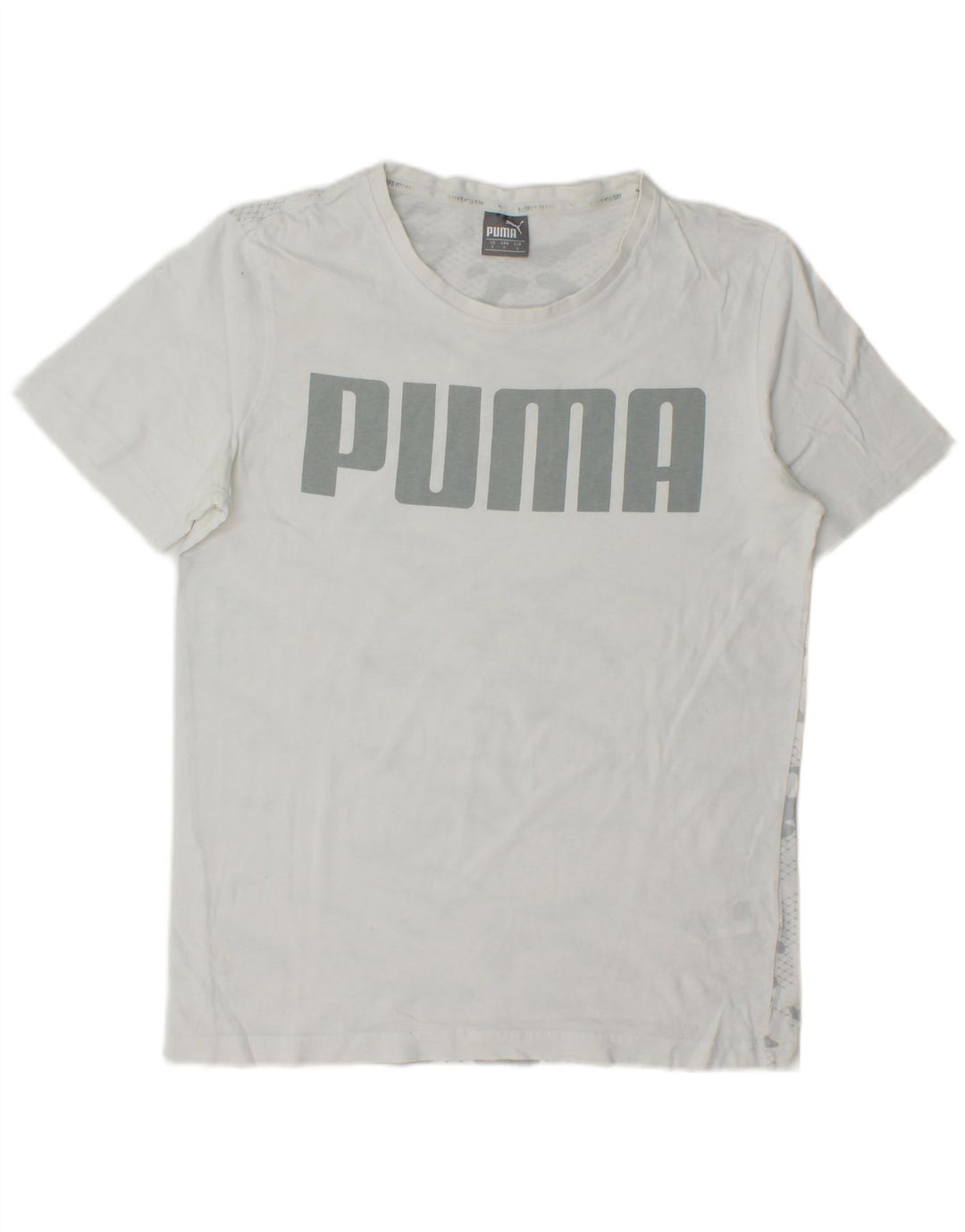 Puma Herre grafisk T-shirt Top Lille hvid Camouflage Bomuld