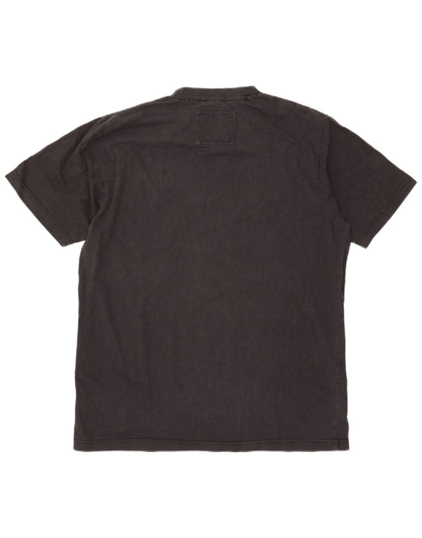 Joe Browns Herre grafisk T-shirt Top Stor sort bomuld