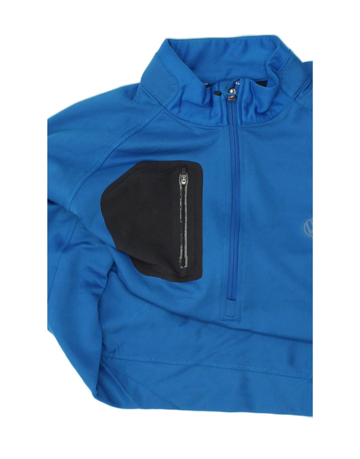 EDDIE BAUER Mens Zip Neck Pullover Tracksuit Top XL Blue Polyester Vintage Eddie Bauer and Second-Hand Eddie Bauer from Messina Hembry 