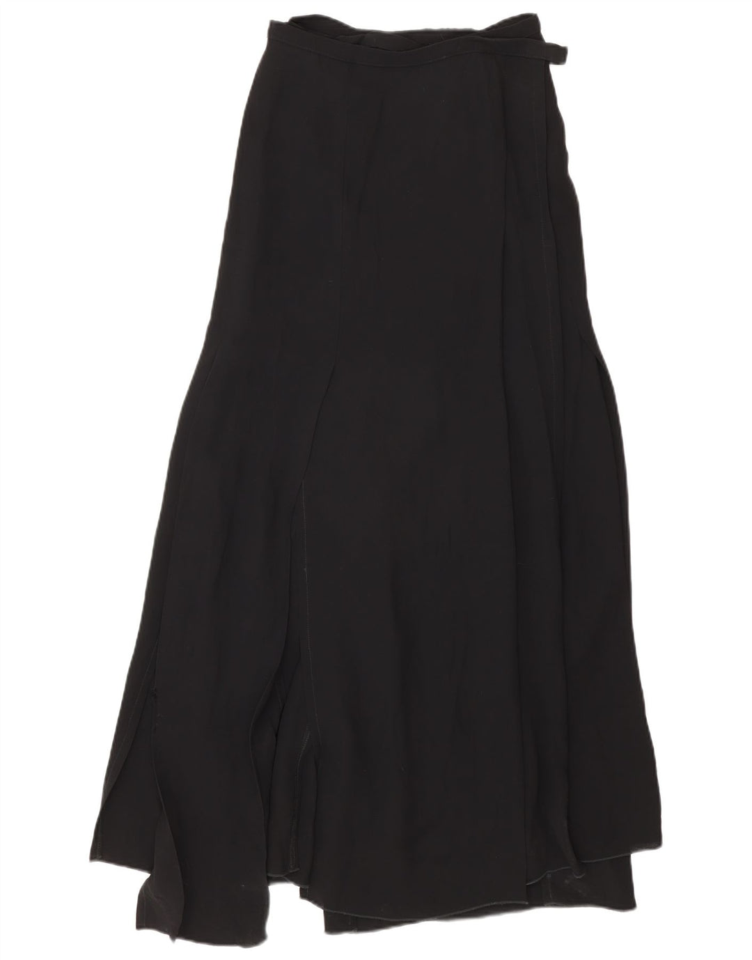 Gianfranco Ferre Dame Maxi Wrap Nederdel IT 42 Medium W28 Sort Viscose