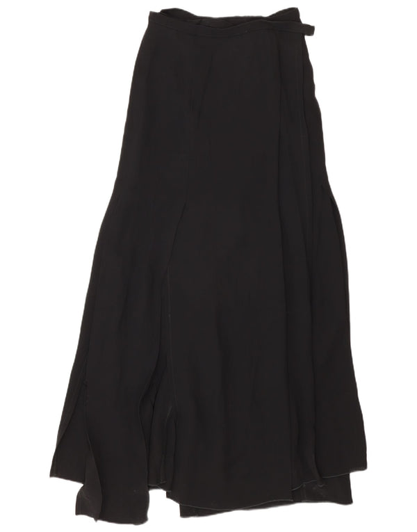 Gianfranco Ferre Dame Maxi Wrap Nederdel IT 42 Medium W28 Sort Viscose