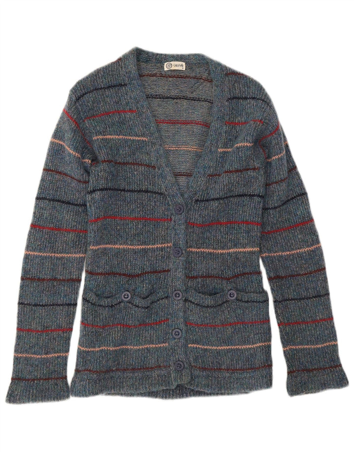 Gilmar Dame Cardigan Sweater IT 42 Mellem blå stribet