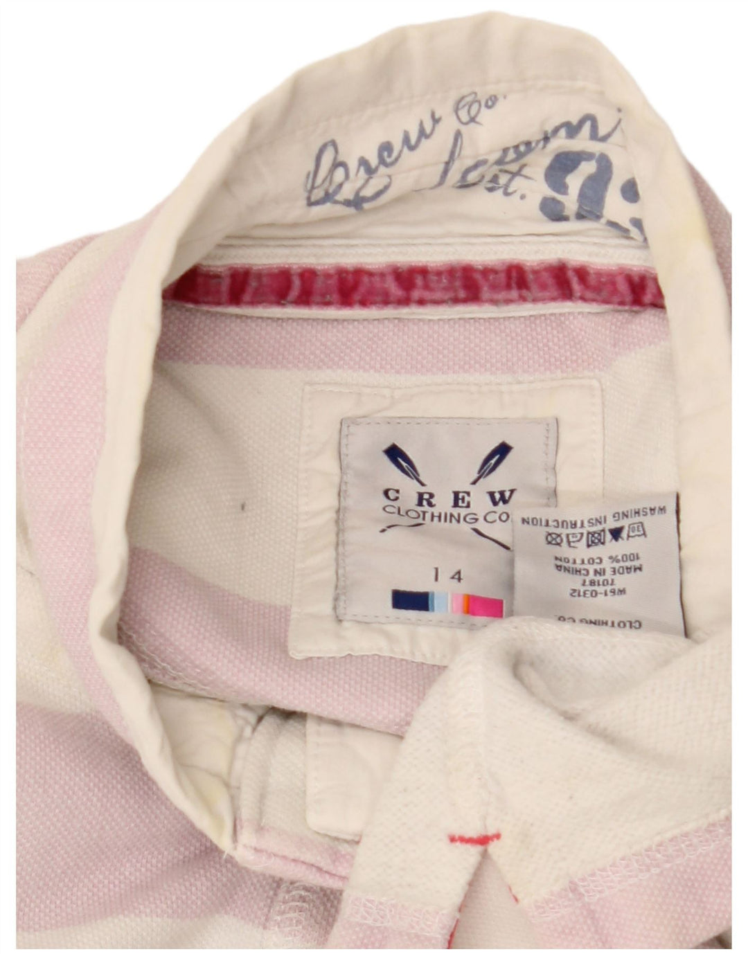 Crew Clothing Dame Sweatshirt Jumper UK 14 Large Off White Bomuld