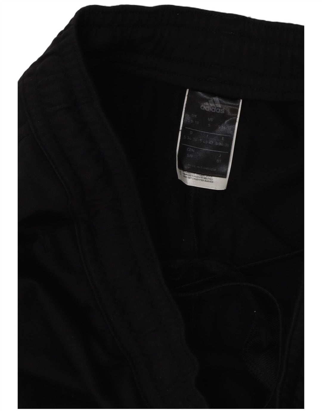 Adidas Træningsdragtsbukser til kvinder UK 8/10 Small Black Polyester