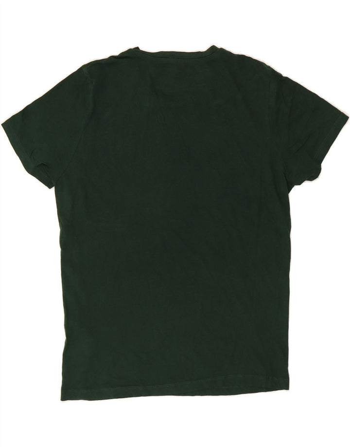 JACK & JONES Mens Graphic T-Shirt Top Medium Green Cotton Vintage Jack & Jones and Second-Hand Jack & Jones from Messina Hembry 