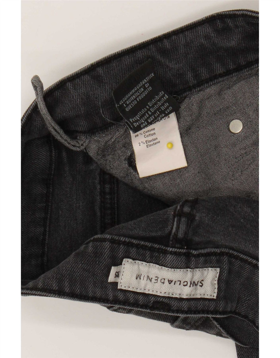 SIVIGLIA Slim Jeans til mænd W35 L34 Grå bomuld