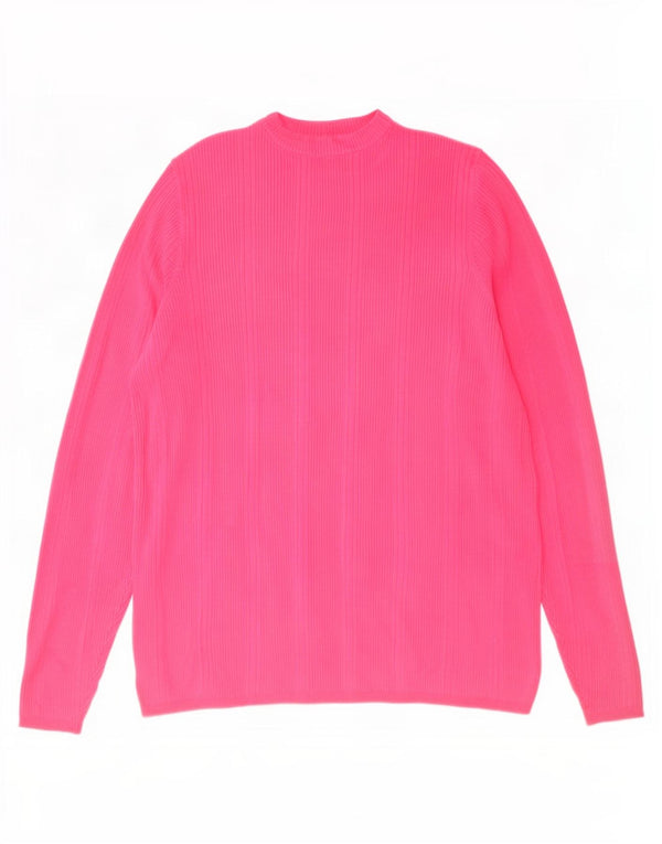 Marks & Spencer Dame sweater med rund hals DK 20 2XL Pink Viscose