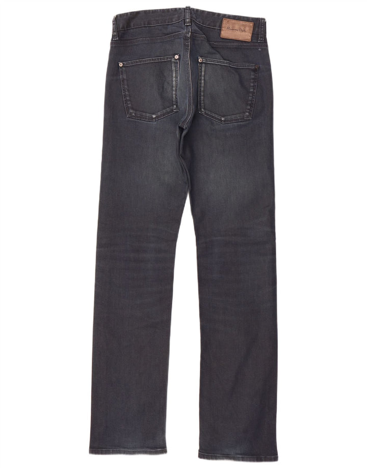 Massimo Dutti Herre Straight Jeans EU 40 Medium W31 L34 Marineblå Bomuld