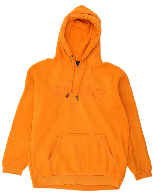 Superdry Grafisk hættetrøje til mænd, lille orange bomuld