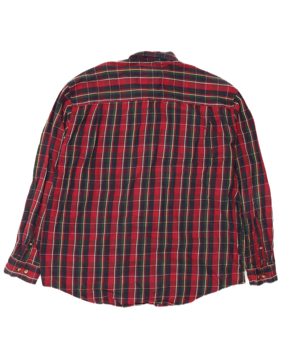 EDDIE BAUER Flanellskjorte til mænd Stor rød ternet bomuld
