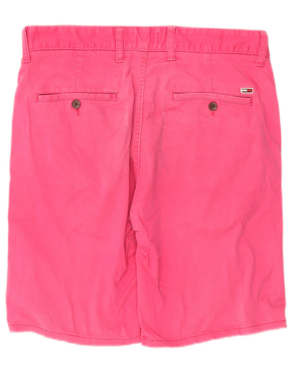 Tommy Hilfiger Mens Chino Shorts W32 Medium Pink Cotton