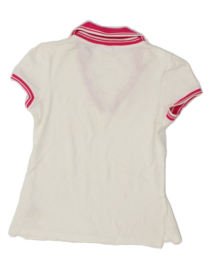 FAY Womens Polo Shirt UK 12 Medium White Cotton Vintage Fay and Second-Hand Fay from Messina Hembry 