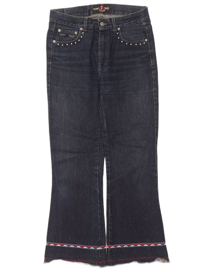 Planet Traxx Dame High Rise Bootcut Jeans W29 L32 Blå Bomuld