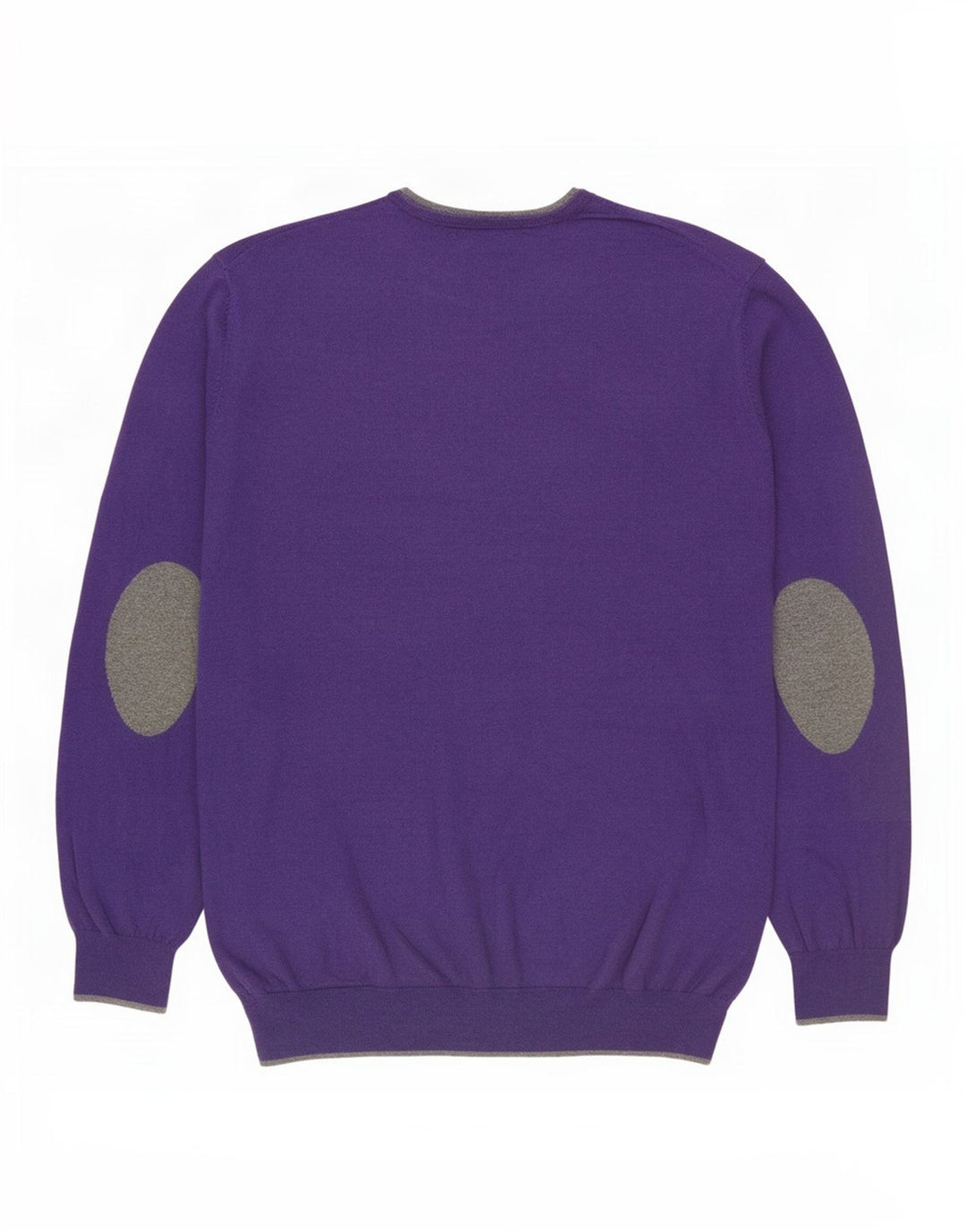 Massimo Dutti Herre sweater med rund hals XL Lilla bomuld