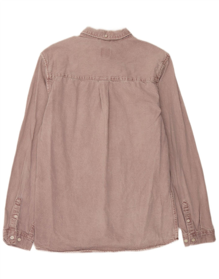 Zara Herre denimskjorte Medium Lilla Bomuld