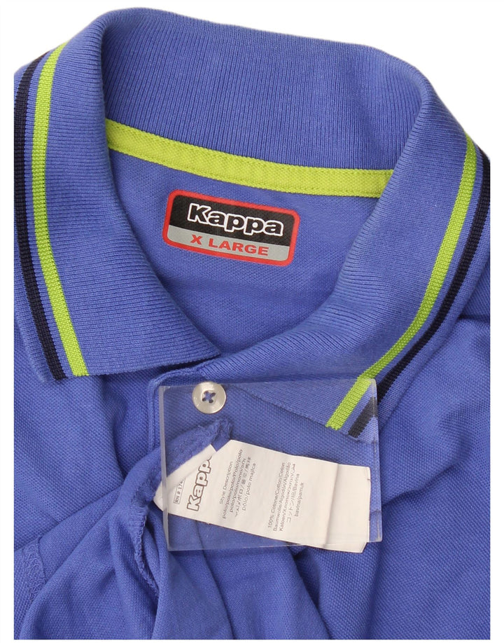 Kappa herre poloshirt XL blå bomuld