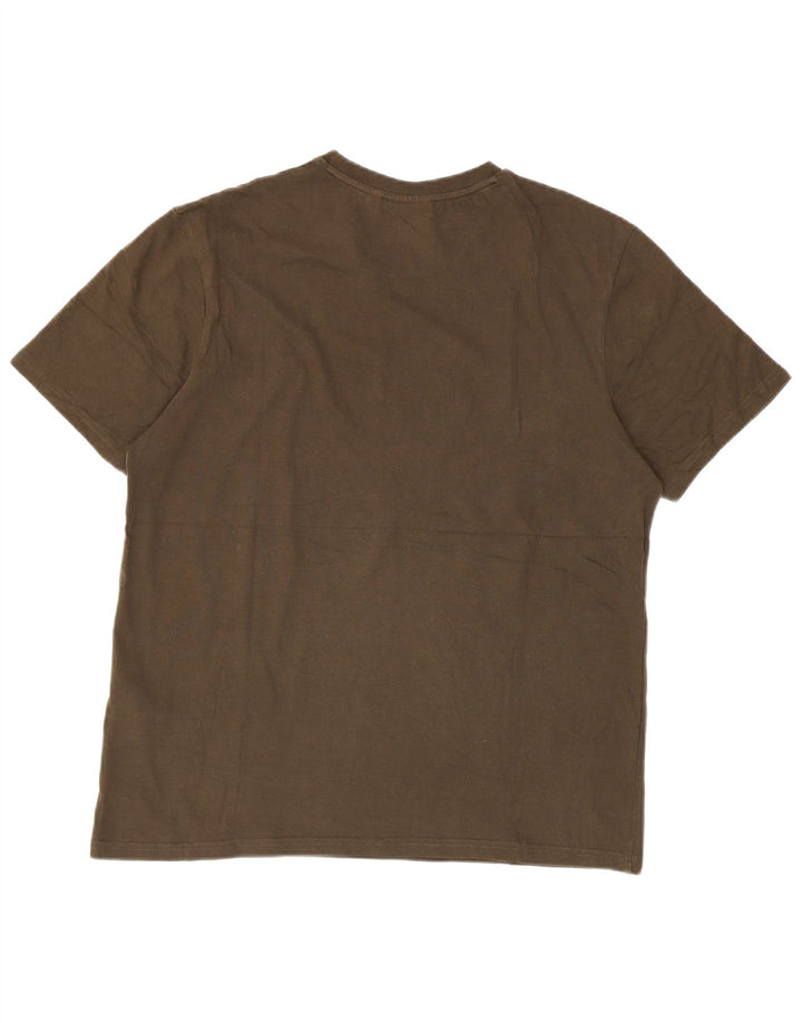 Lyle & Scott Herre T-Shirt Top Stor Khaki Bomuld