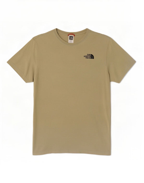 The North Face Mens Graphic T-Shirt Top Medium Khaki Cotton