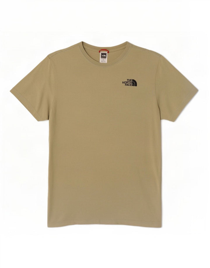 The North Face Herre grafisk T-shirt Top Medium Khaki Bomuld