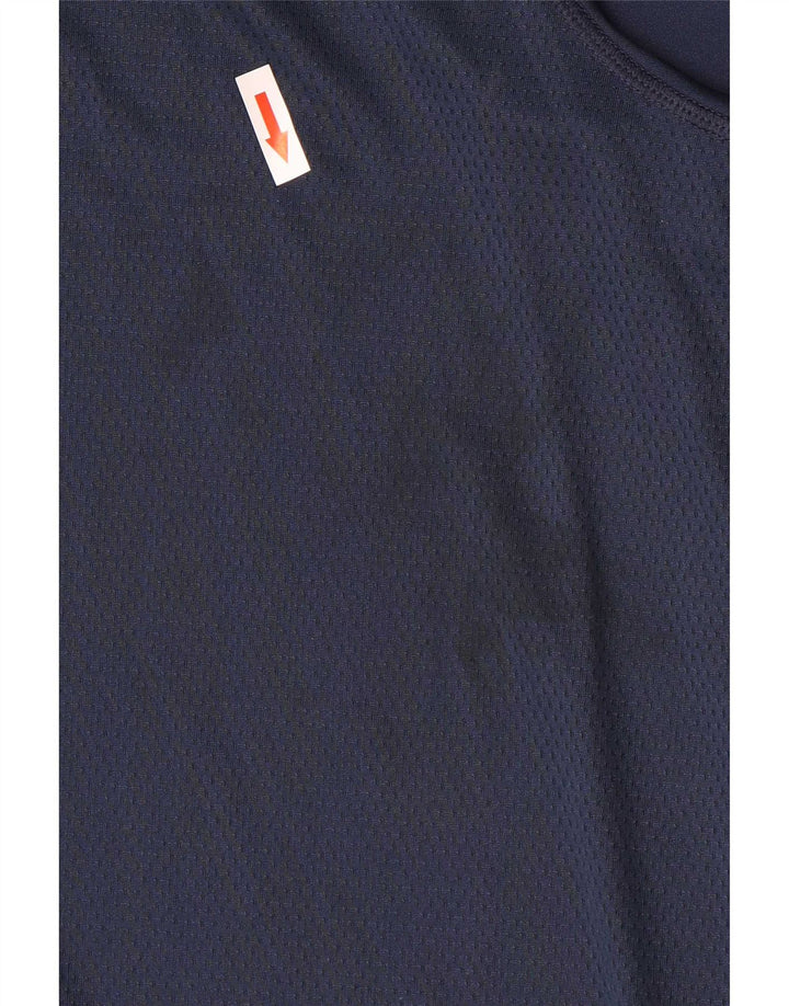 Reebok Herre T-Shirt Top 4XL Navy Blue
