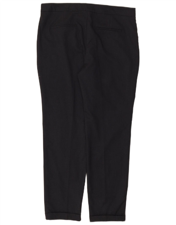 Zara Dame Slim Chino Bukser EU 40 Medium W30 L27 Marineblå Polyester