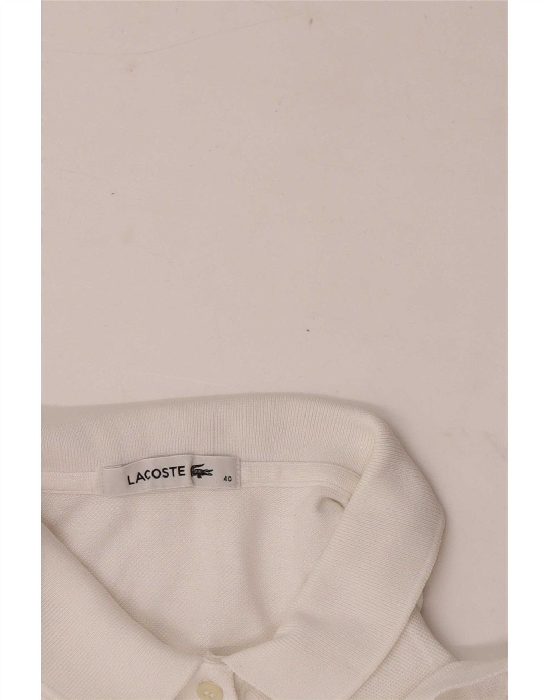 Lacoste Womens Regular Polo Shirt Størrelse 40 Medium White