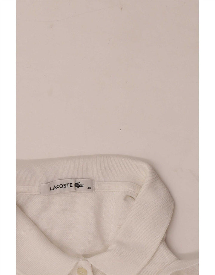 Lacoste Womens Regular Polo Shirt Størrelse 40 Medium White