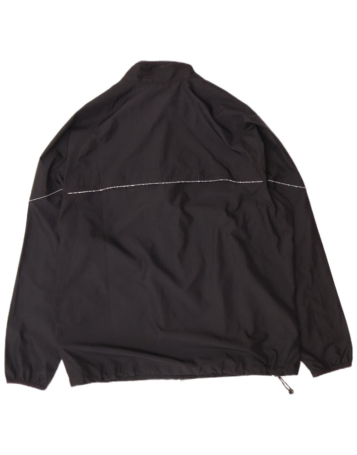 NIKE Regnjakke til mænd UK 42/44 Stor sort polyester
