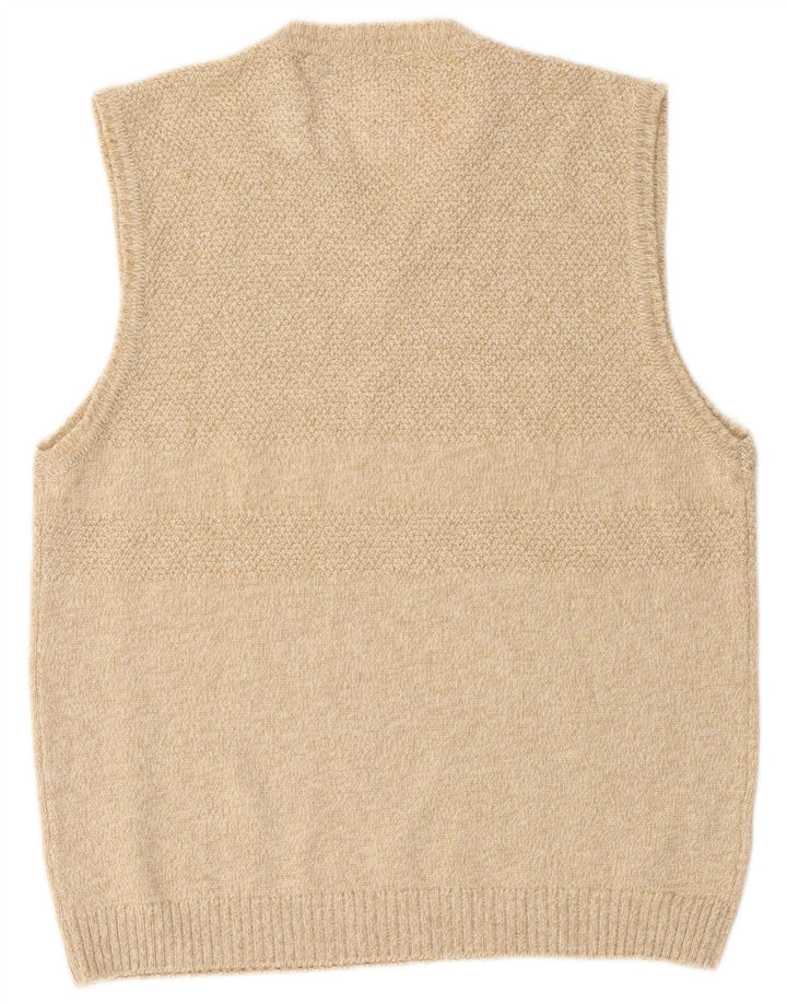 Lacoste Herrevest Tank Top Str. 6 XL Beige Uld
