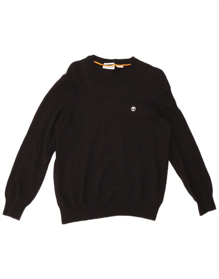 TIMBERLAND Dame sweater med rund hals DK 16 Stor sort uld